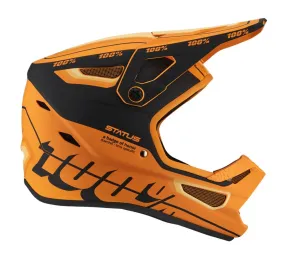 100% Status Helmet - Youth - Topenga Orange-Black - 2022