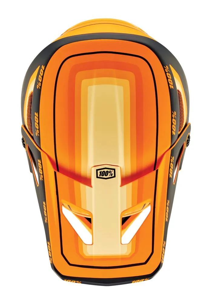 100% Status Helmet - Youth - Topenga Orange-Black - 2022