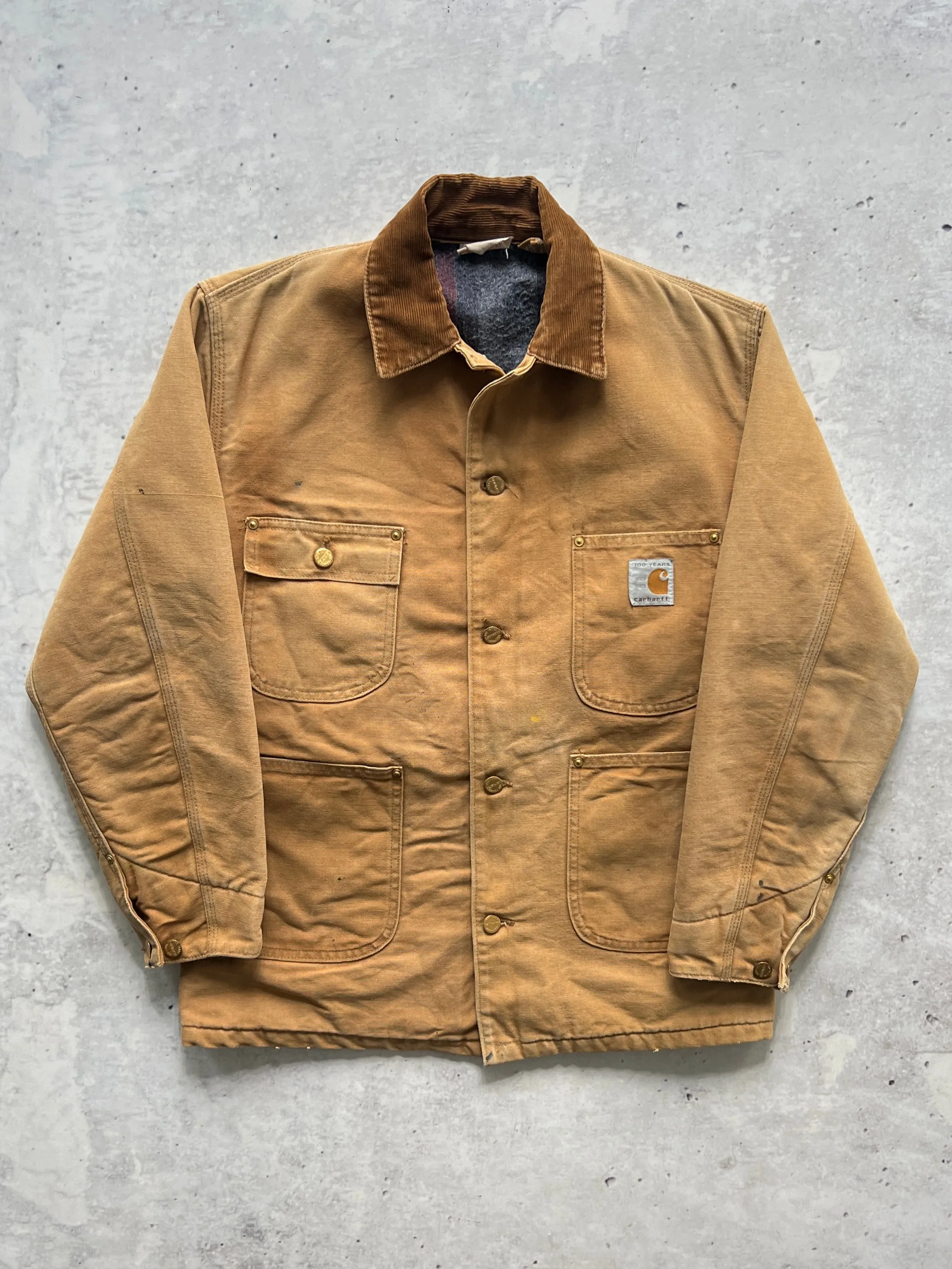 1989 Carhartt 100 Year Anniversary Blanket Lined Michigan Jacket (M)