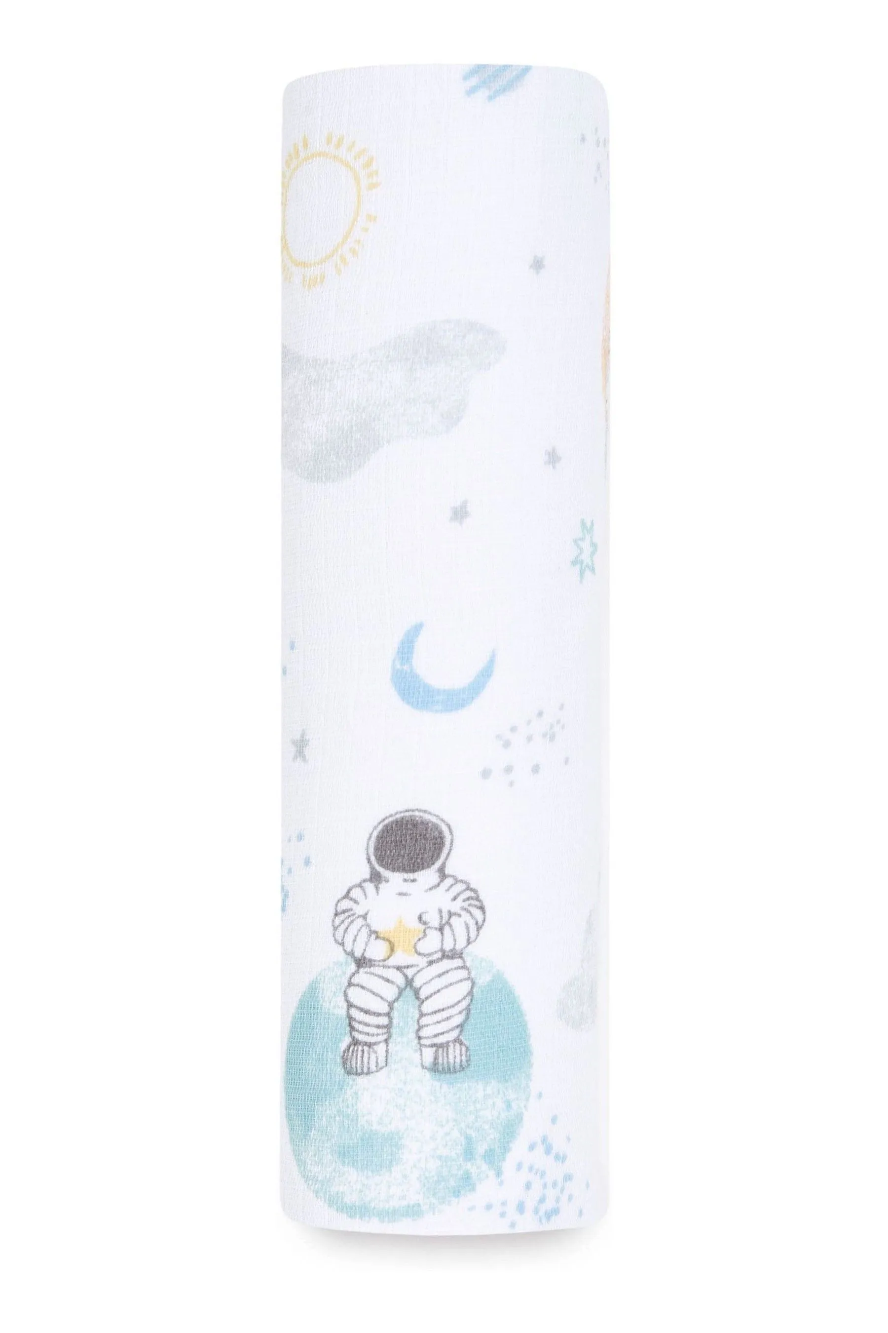 aden + anais Natural Essentials Cotton Muslin Blanket Space Explorers