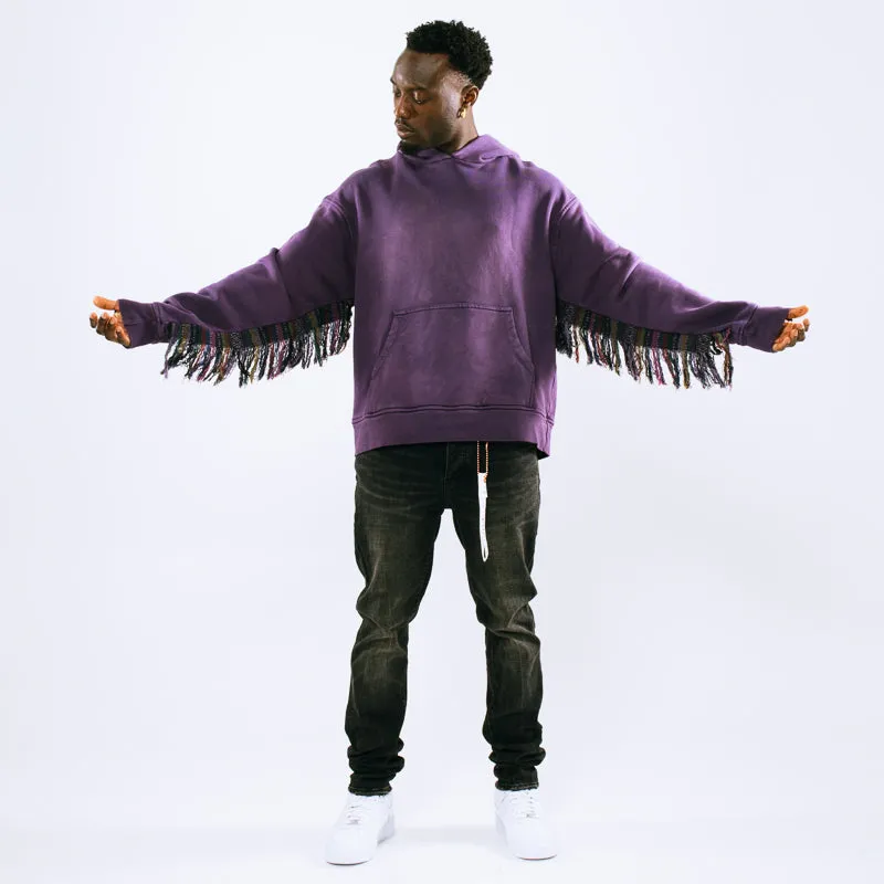 Alchemist Fringe Hoodie - Plum