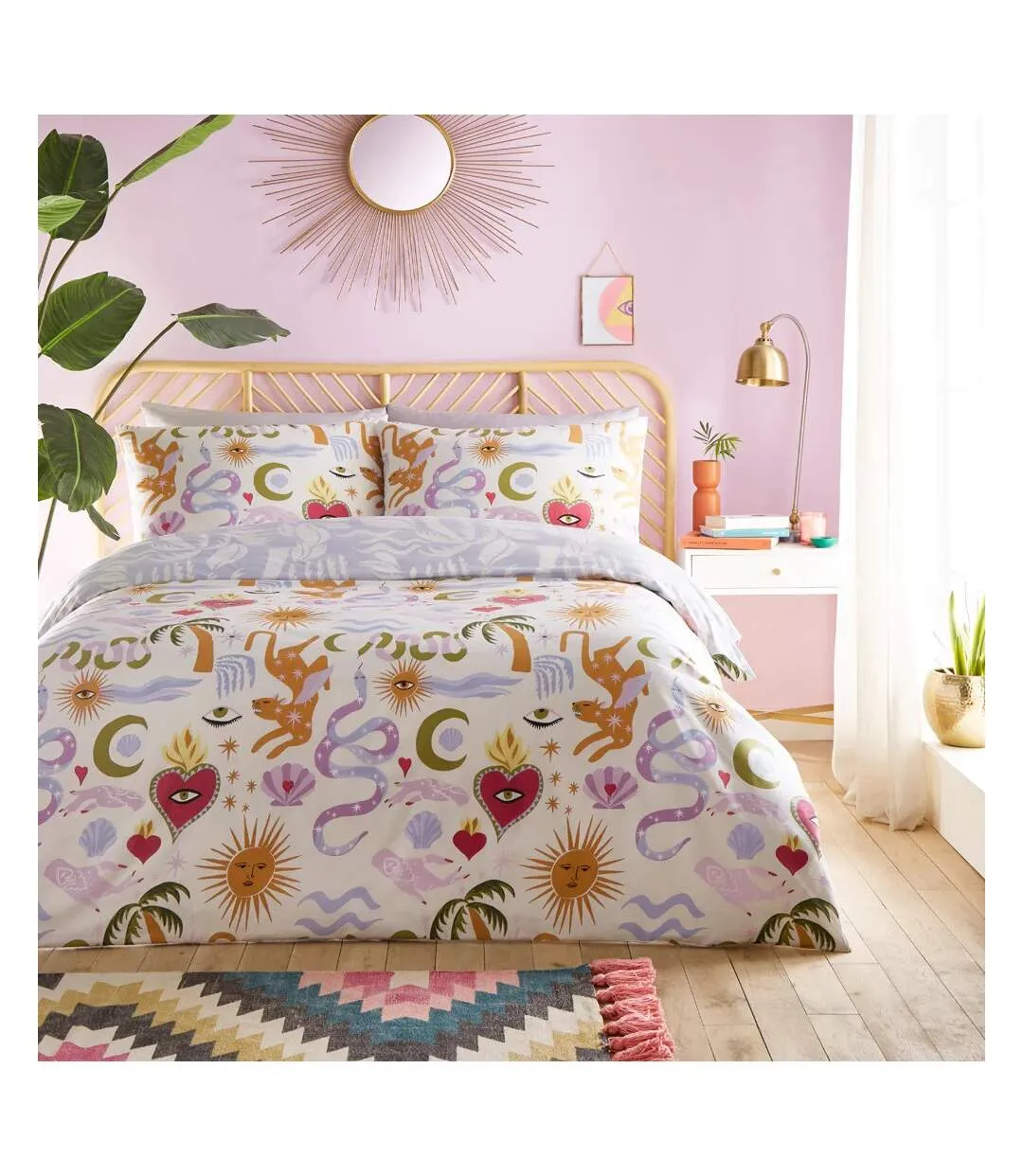 Alchemy abstract duvet cover set multicoloured Furn