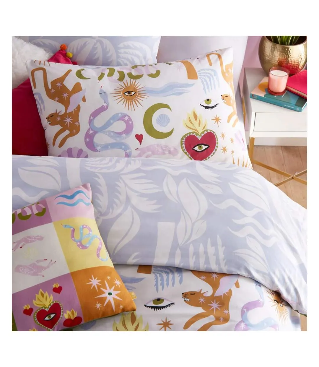 Alchemy abstract duvet cover set multicoloured Furn