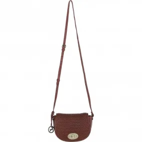 Ashwood Leather Crossbody Bag with Woven Details Tan: GV-63753