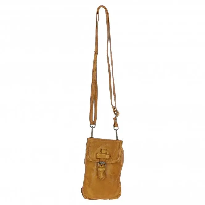 Ashwood Leather Crossbody Smart Phone Bag Yellow: D-99