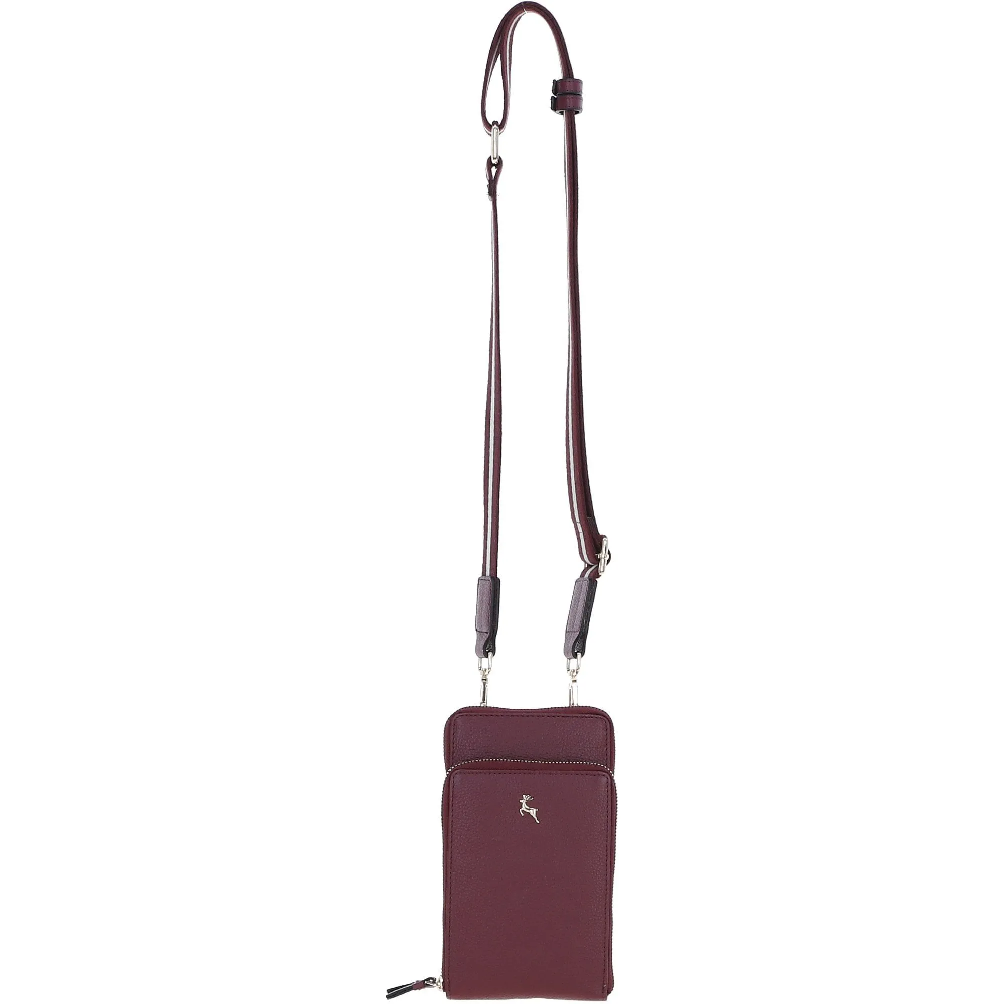 Ashwood Leather Luxury Crossbody Phone Bag Design-X Wine: X-31