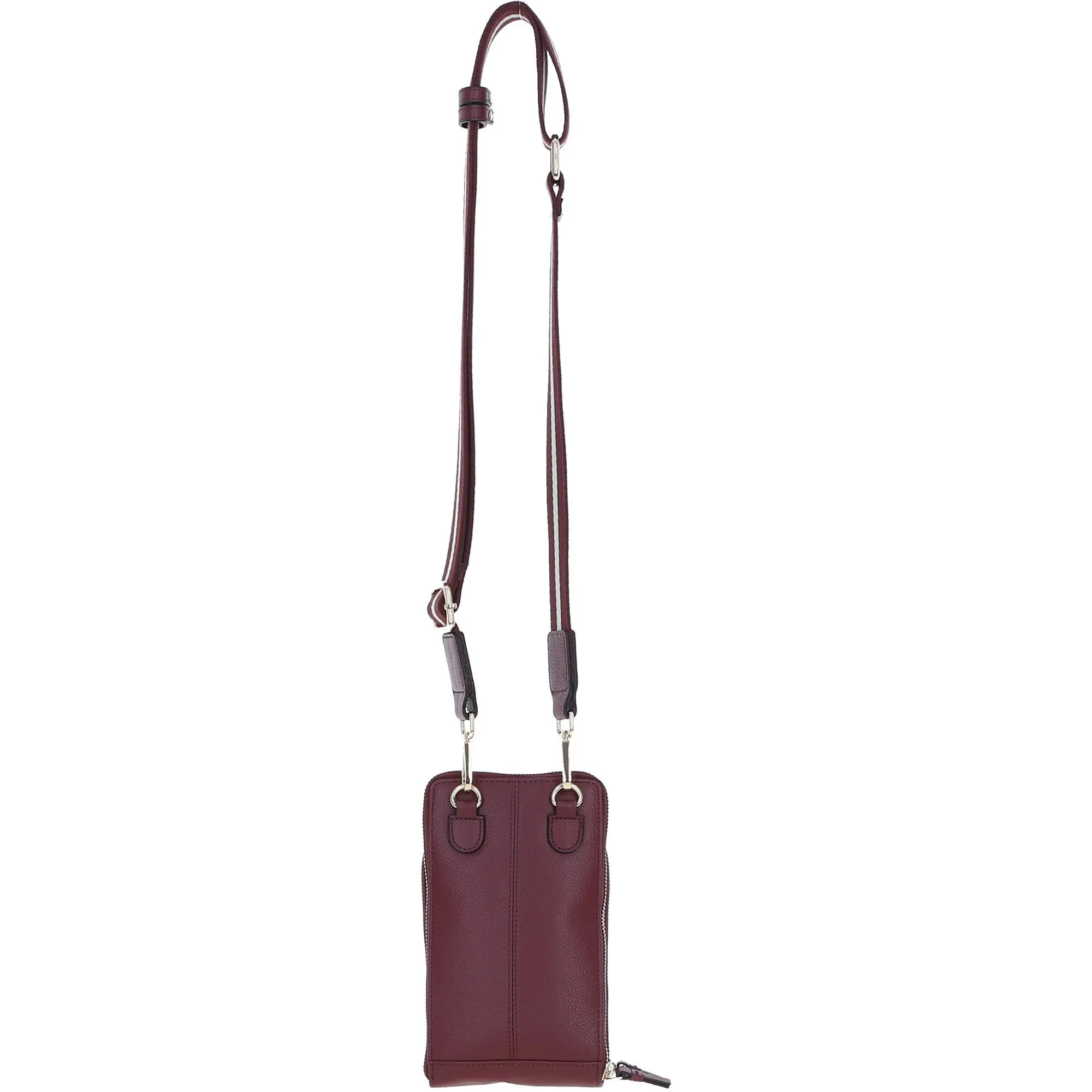 Ashwood Leather Luxury Crossbody Phone Bag Design-X Wine: X-31