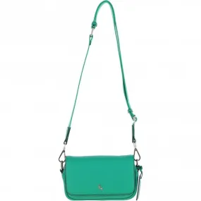 Ashwood Real Leather Flapover Crossbody Bag Gumdrop Green: 64295