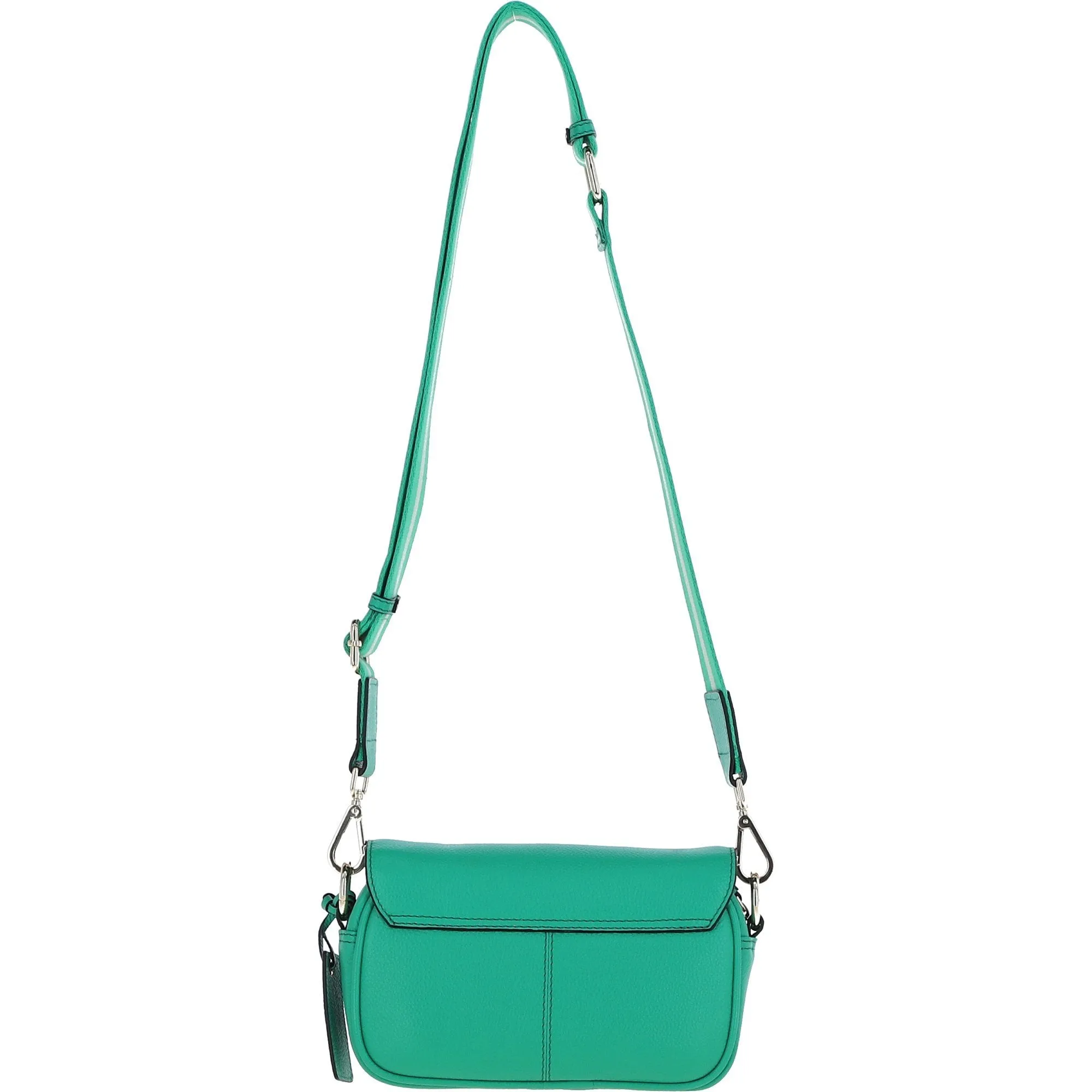 Ashwood Real Leather Flapover Crossbody Bag Gumdrop Green: 64295