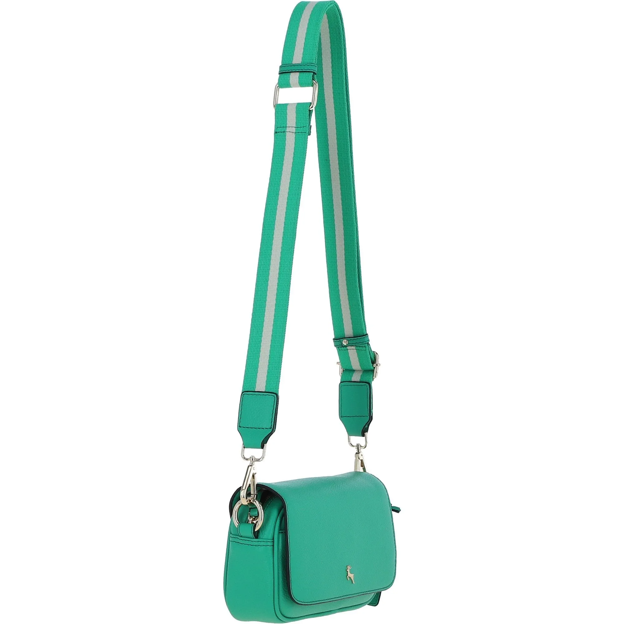 Ashwood Real Leather Flapover Crossbody Bag Gumdrop Green: 64295