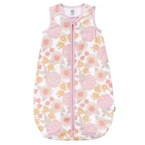 Baby Girls Retro Floral Sleepbag Wearable Blanket