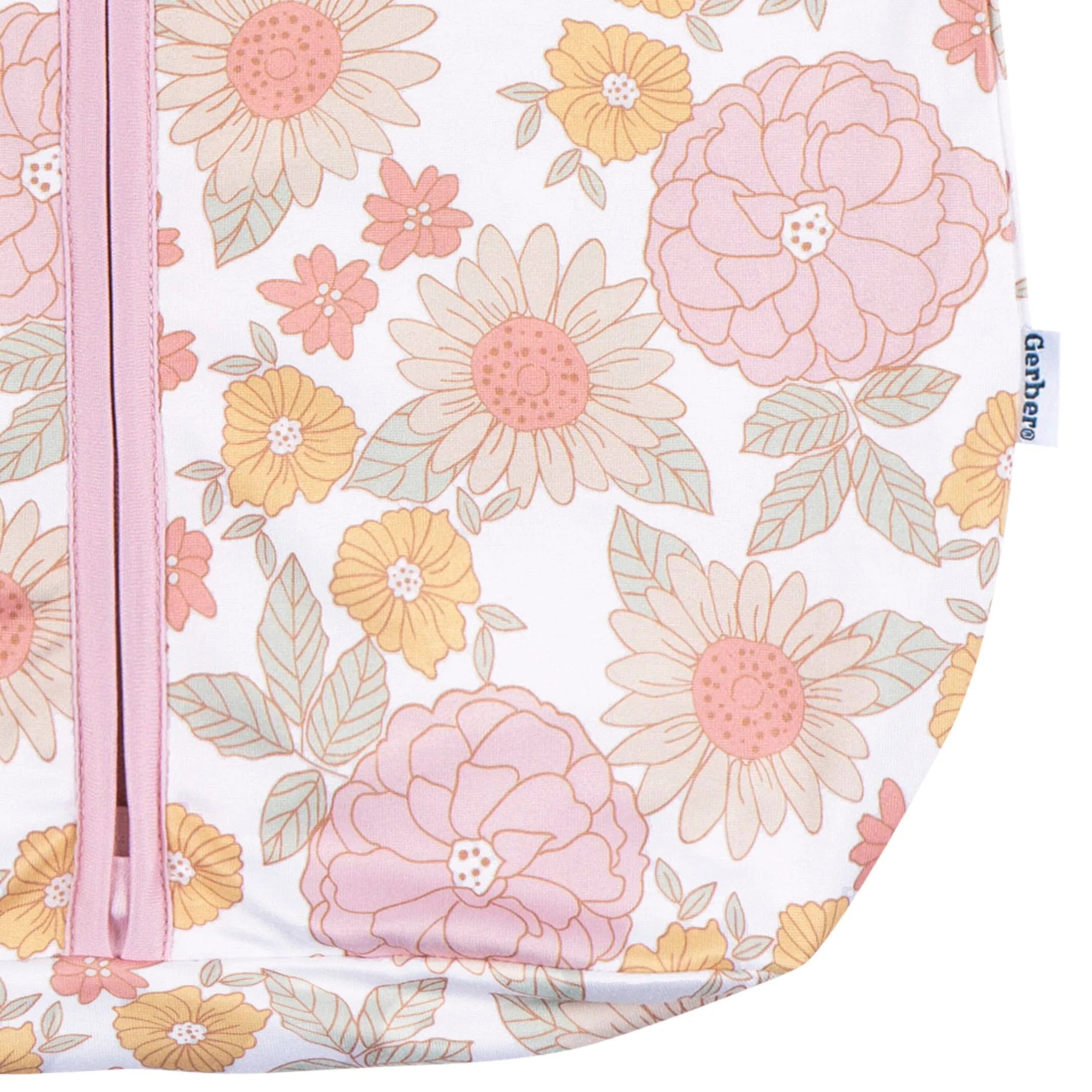 Baby Girls Retro Floral Sleepbag Wearable Blanket