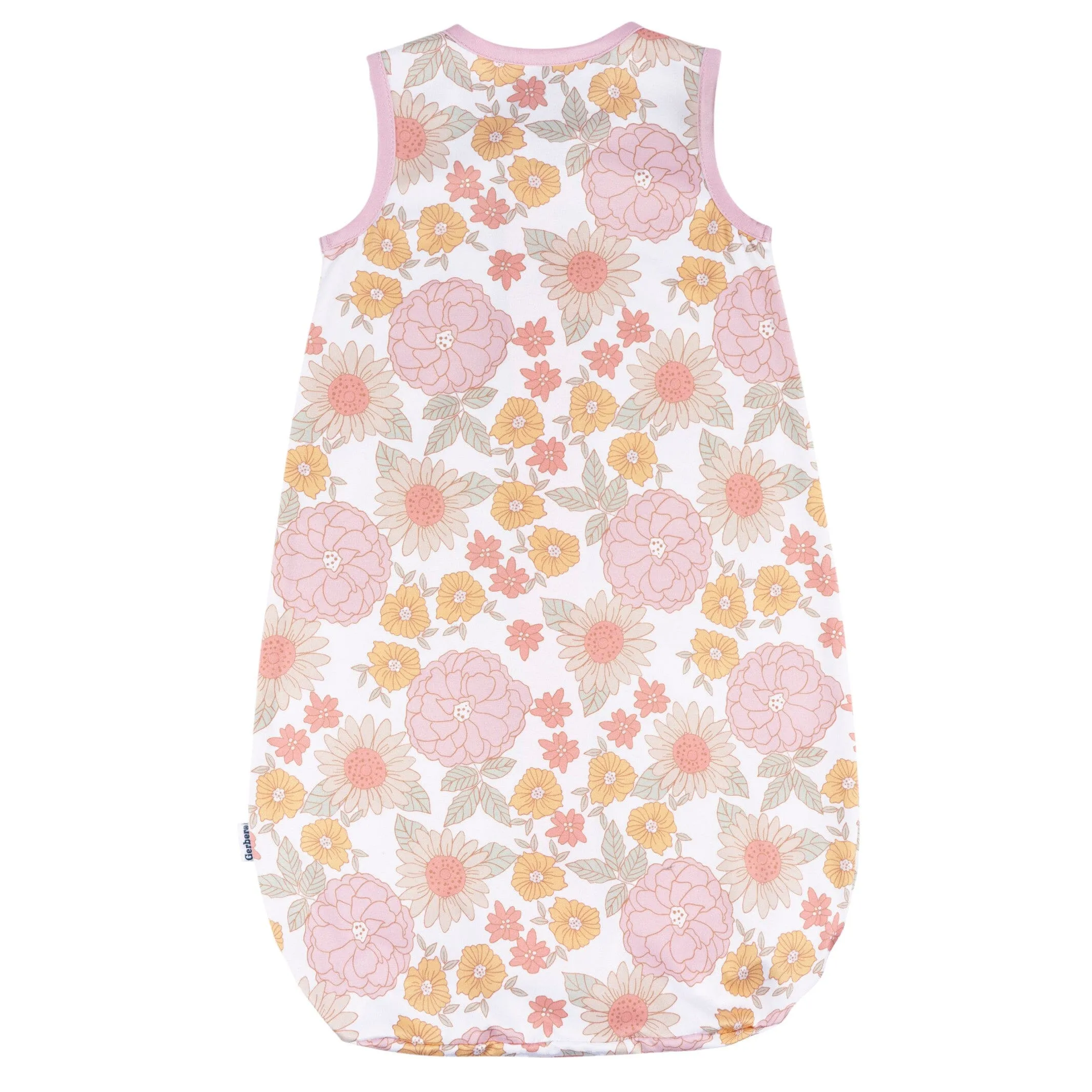 Baby Girls Retro Floral Sleepbag Wearable Blanket