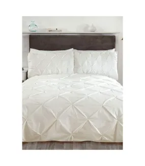 Balmoral pintuck duvet cover set cream Rapport