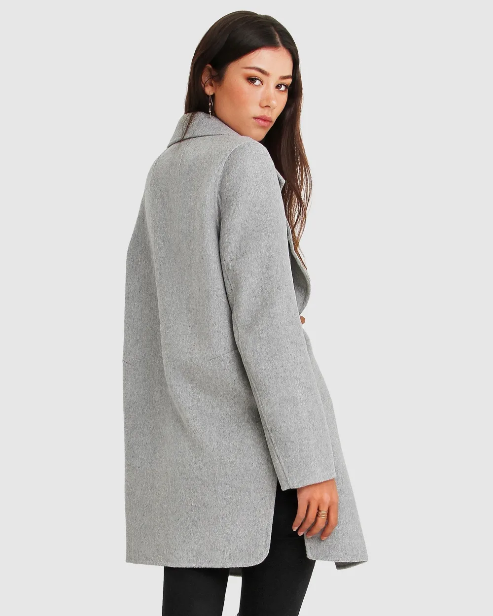 Belle & Bloom NEW FIT Ex Boyfriend Wool Blend Oversized Jacket