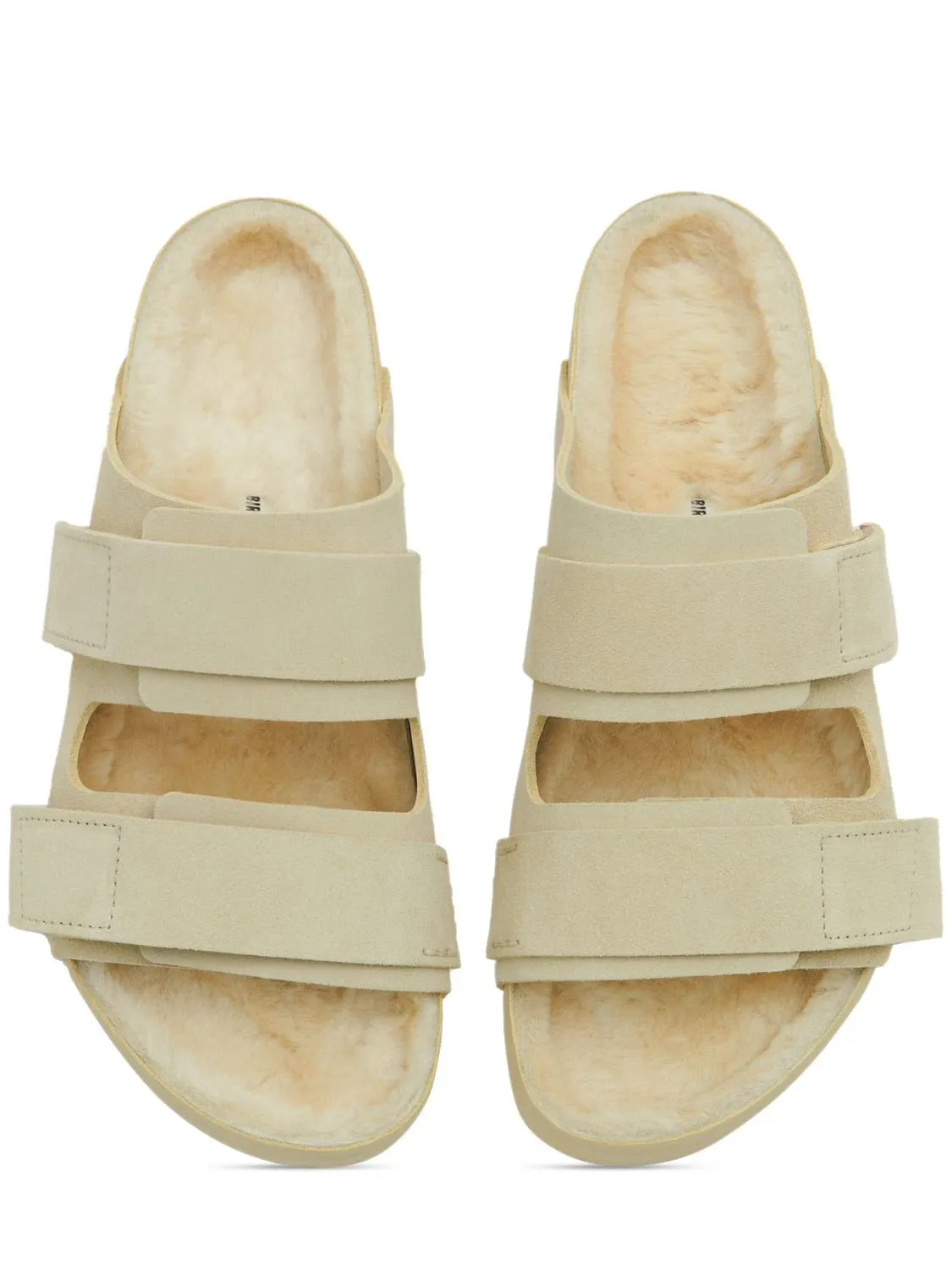 BIRKENSTOCK TEKLA UJI SUEDE SANDALS BEIGE