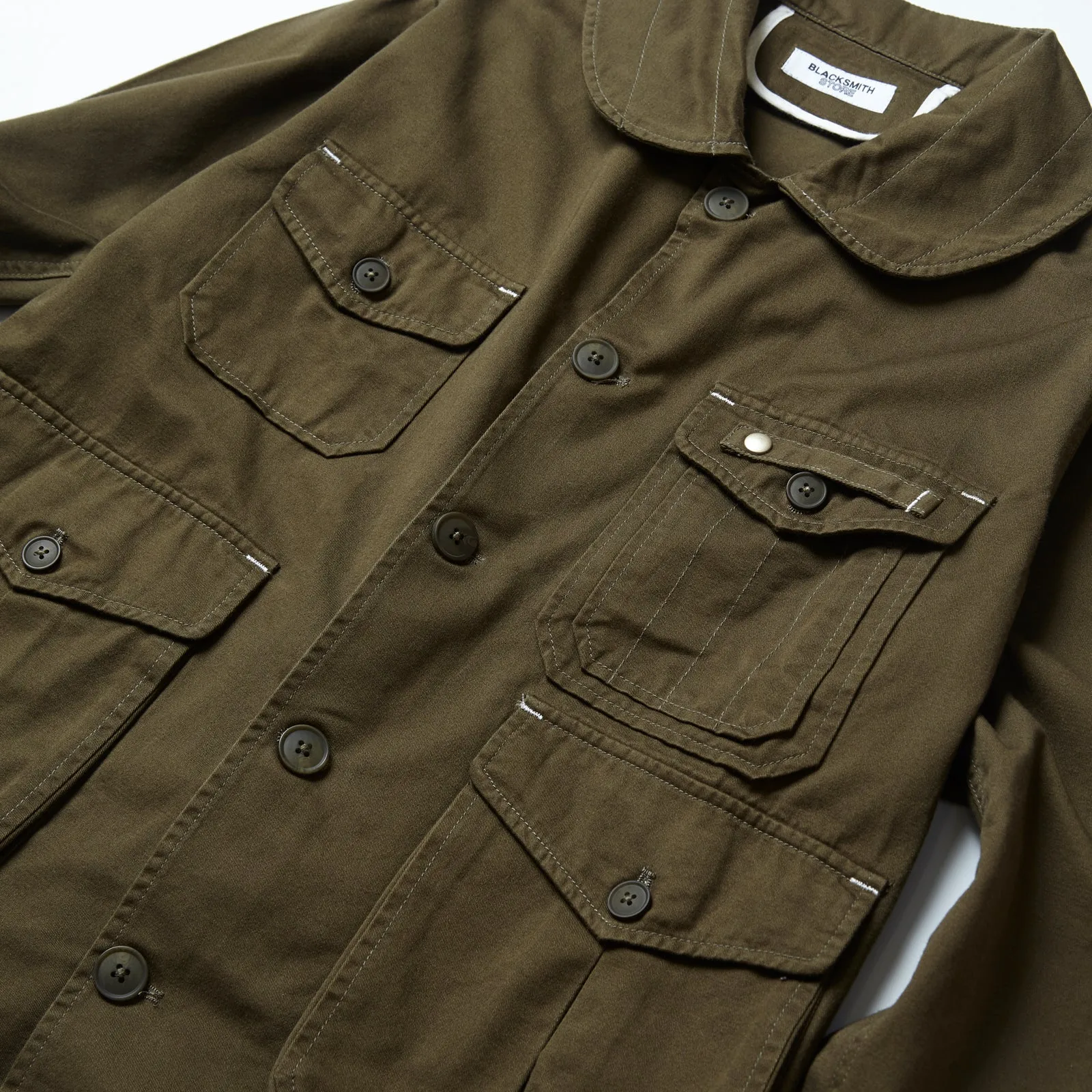 Blacksmith - Shawl Collar Work Jacket - Moss