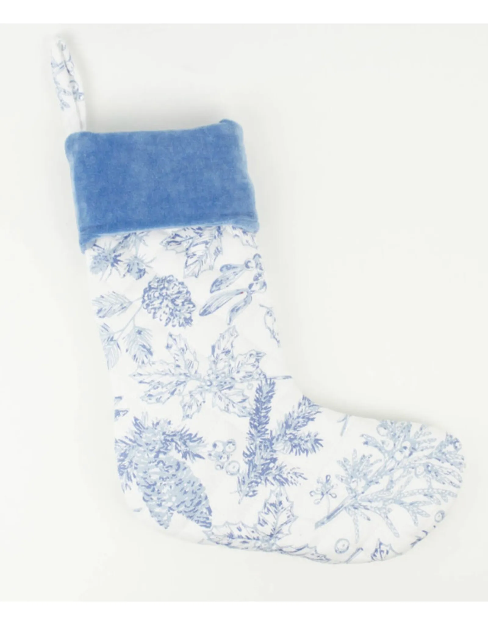 Blue & White Quilt Stocking