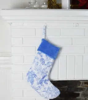 Blue & White Quilt Stocking