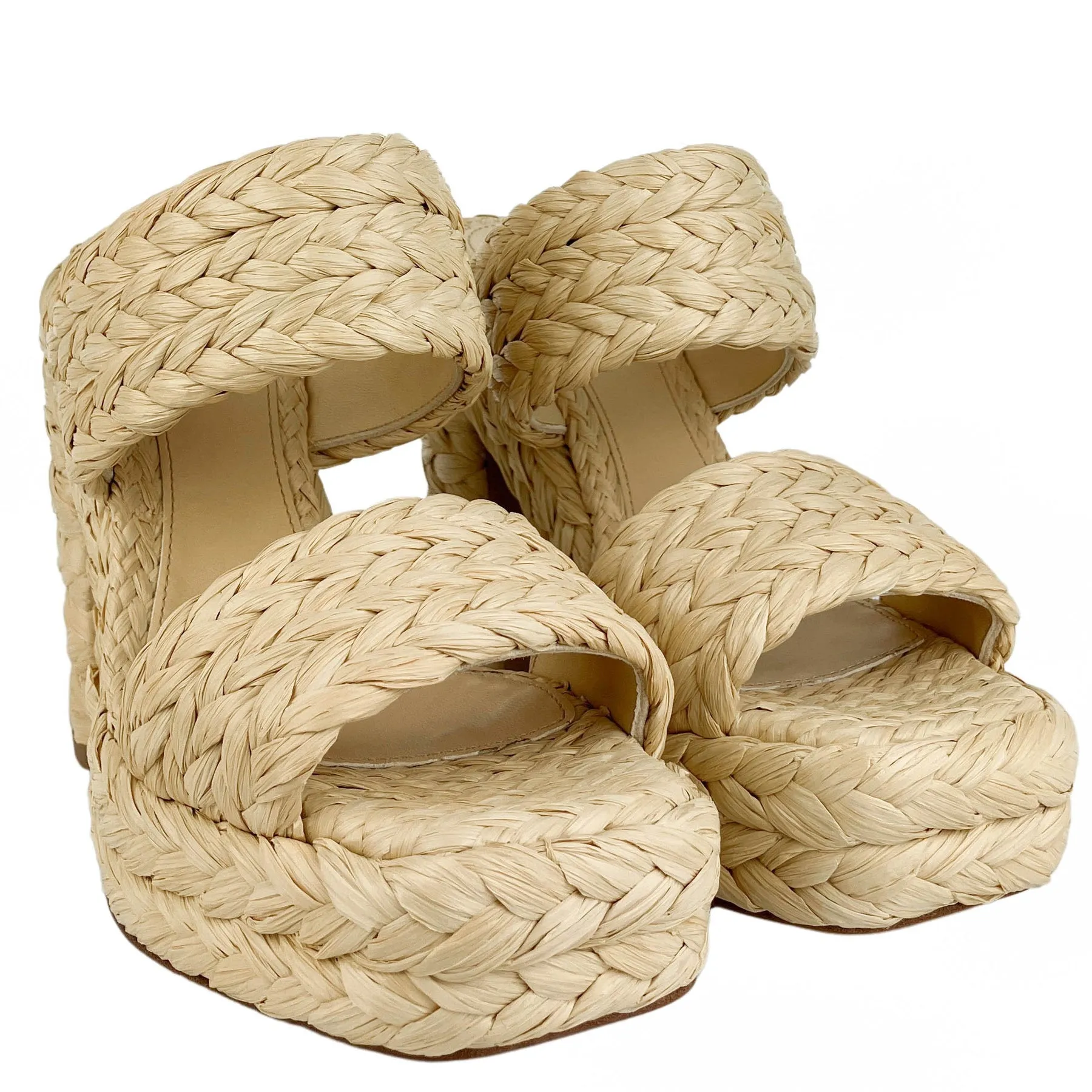 Bottega Veneta Canalazzo Sandals in Cane Sugar