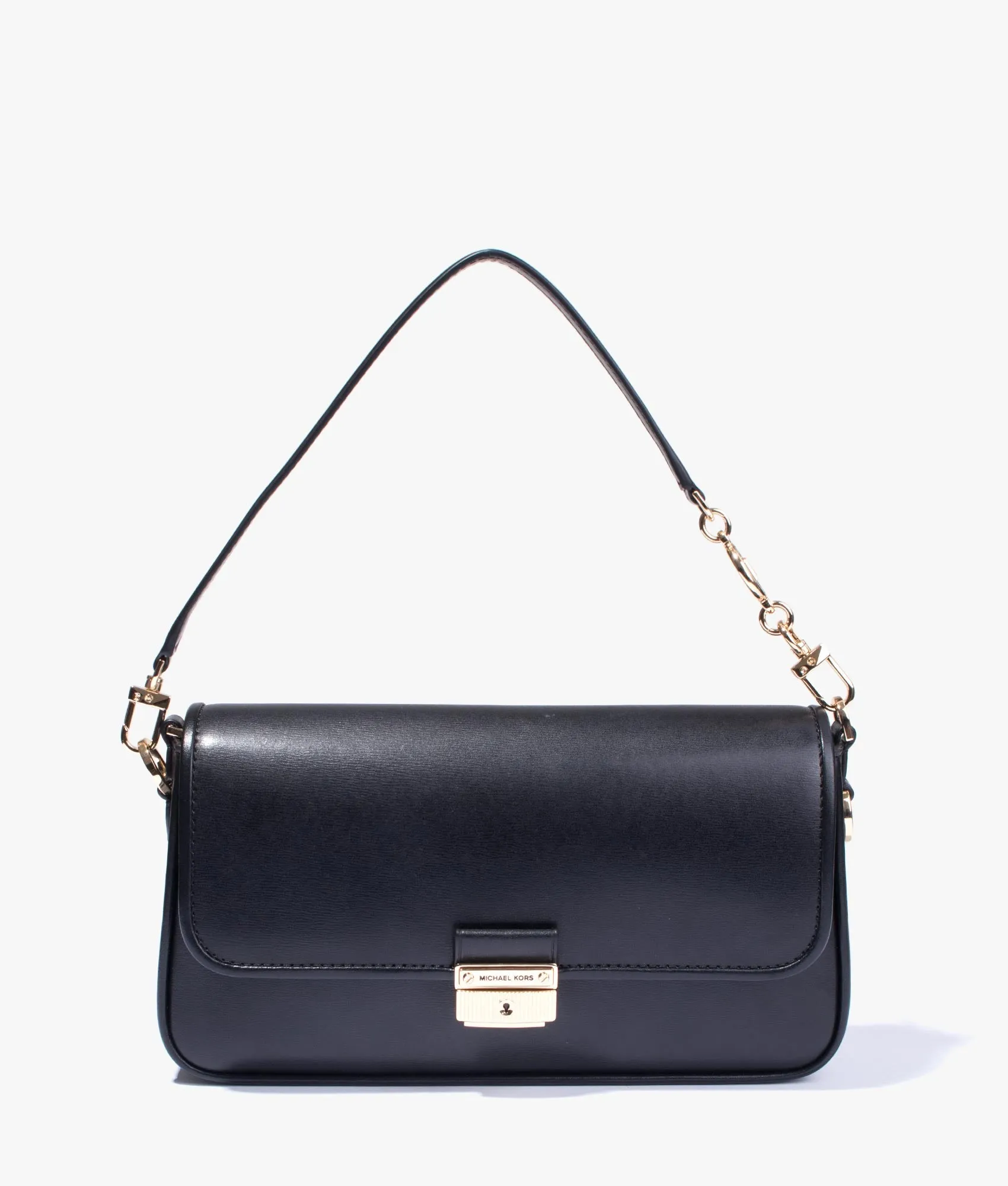 Bradshaw leather shoulder bag in black