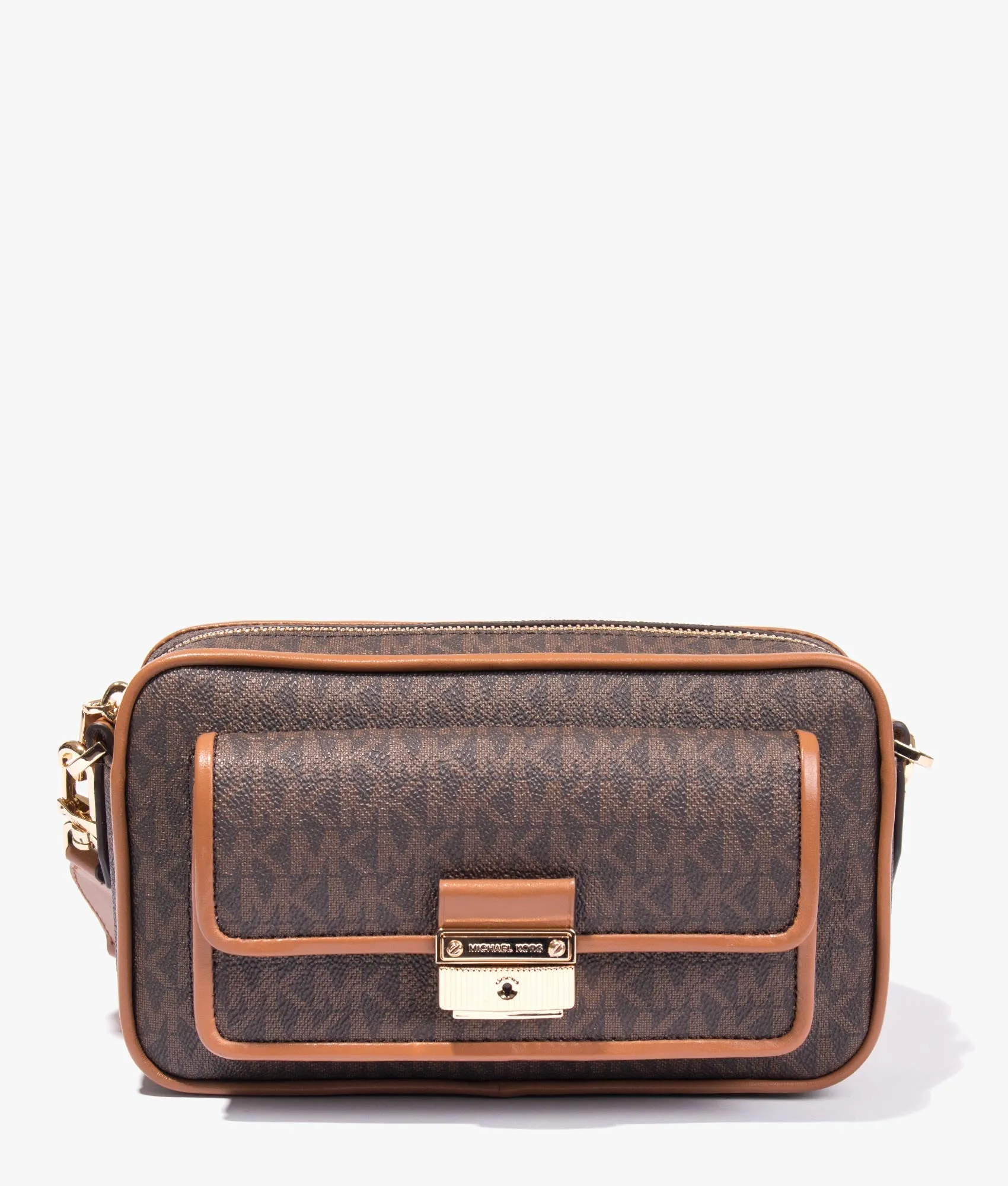 Bradshaw shoulder bag in brown & acorn