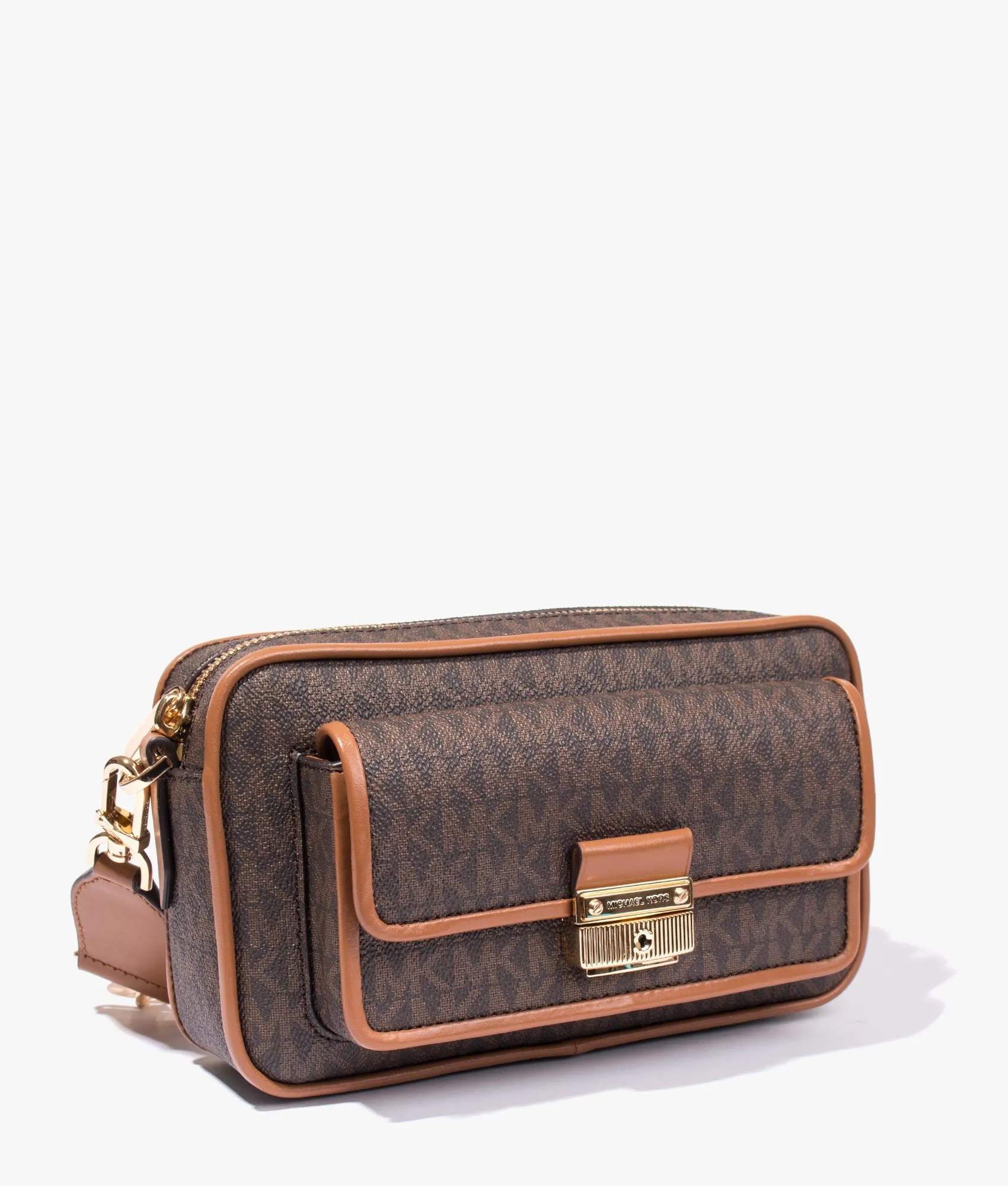 Bradshaw shoulder bag in brown & acorn