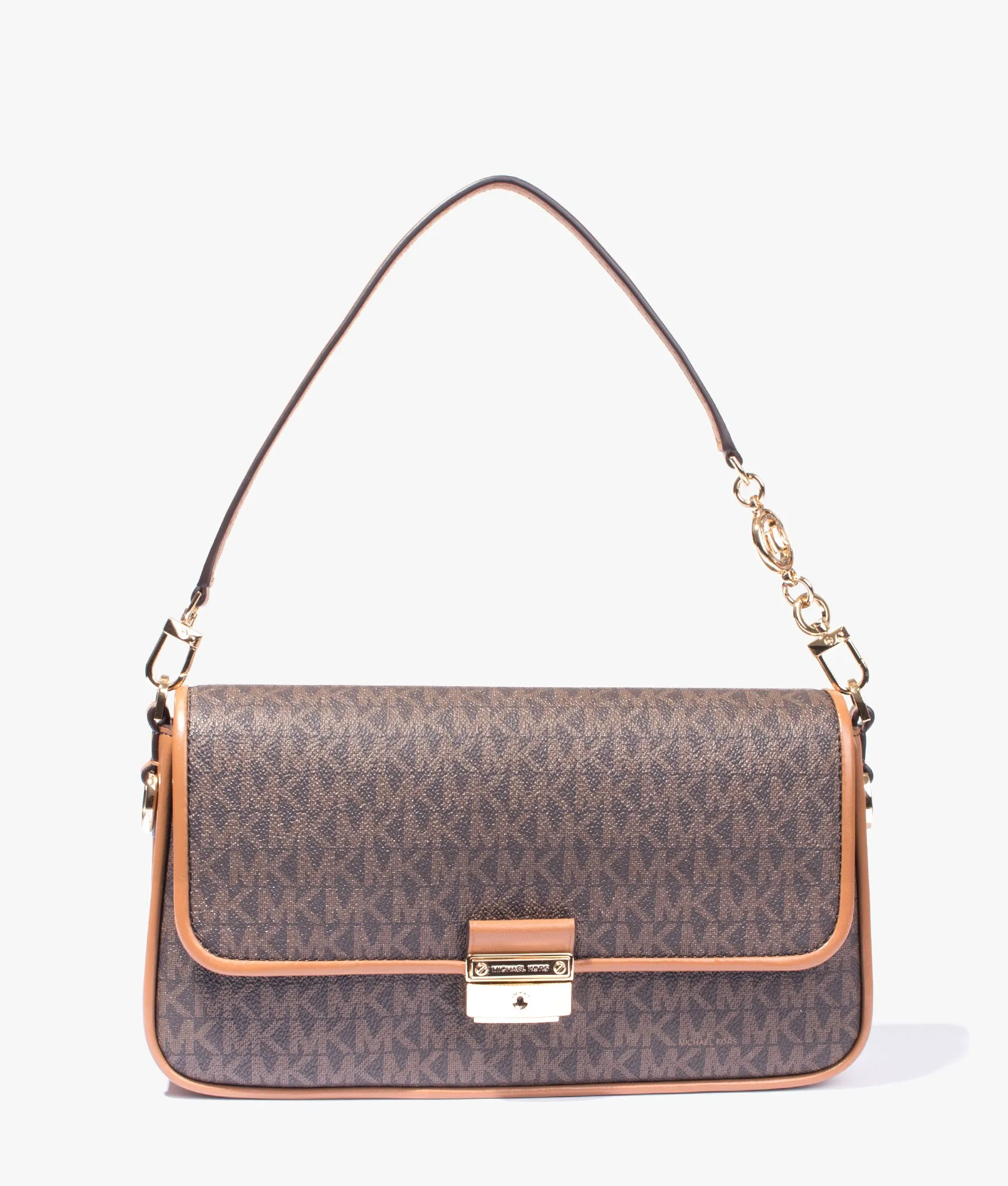 Bradshaw small logo convertable shoulder bag in brown