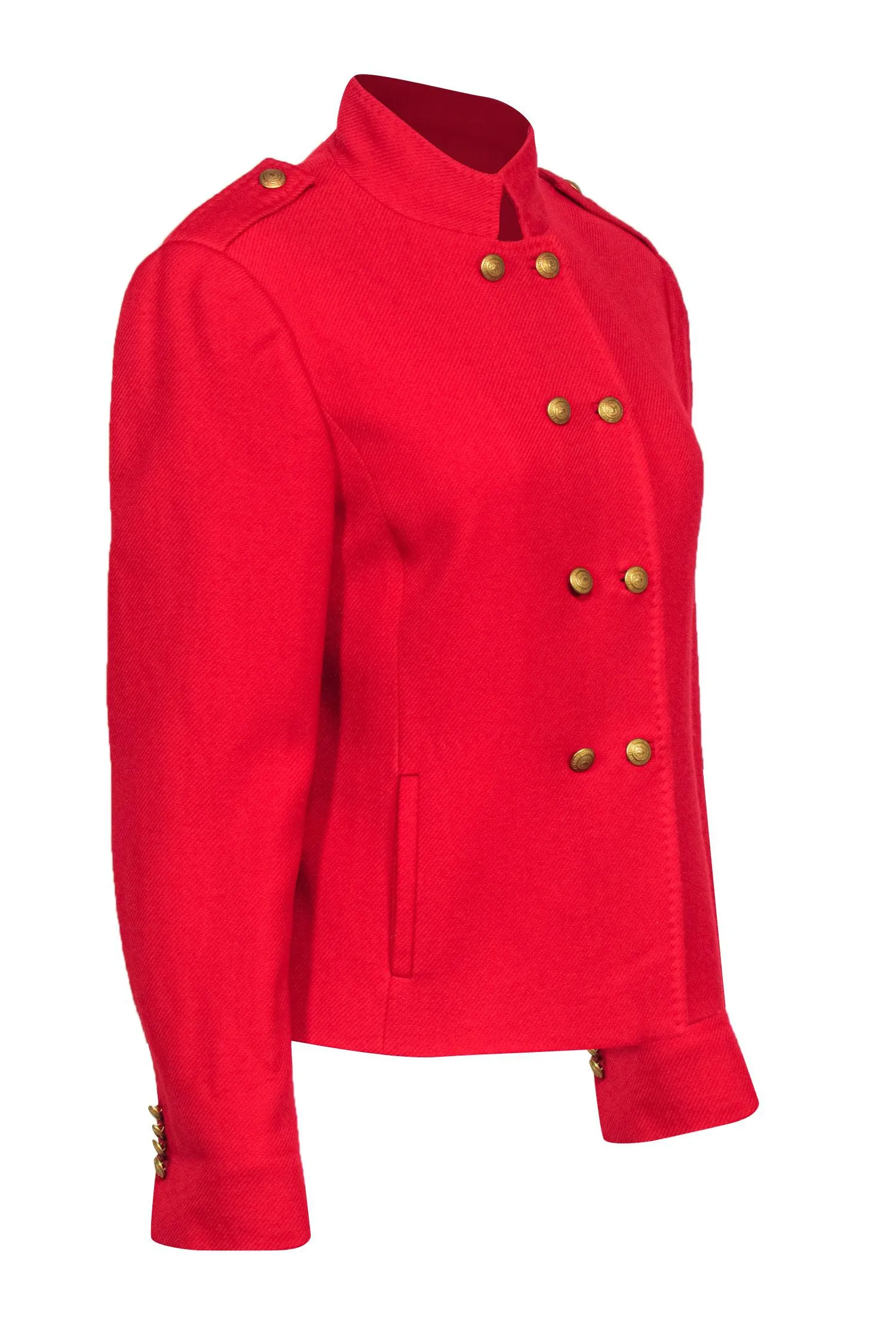 Brooks Brothers - Red Wool Jacket w/ Gold-Toned Buttons Sz 12