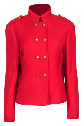 Brooks Brothers - Red Wool Jacket w/ Gold-Toned Buttons Sz 12