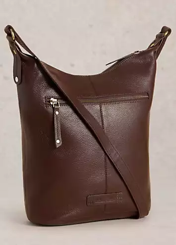 Brown Fern Leather Crossbody Bag by White Stuff | Look Again