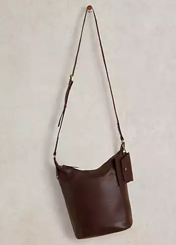 Brown Fern Leather Crossbody Bag by White Stuff | Look Again