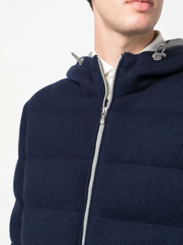 Brunello Knitted Padded Jacket | Luxury and style at your fingertips