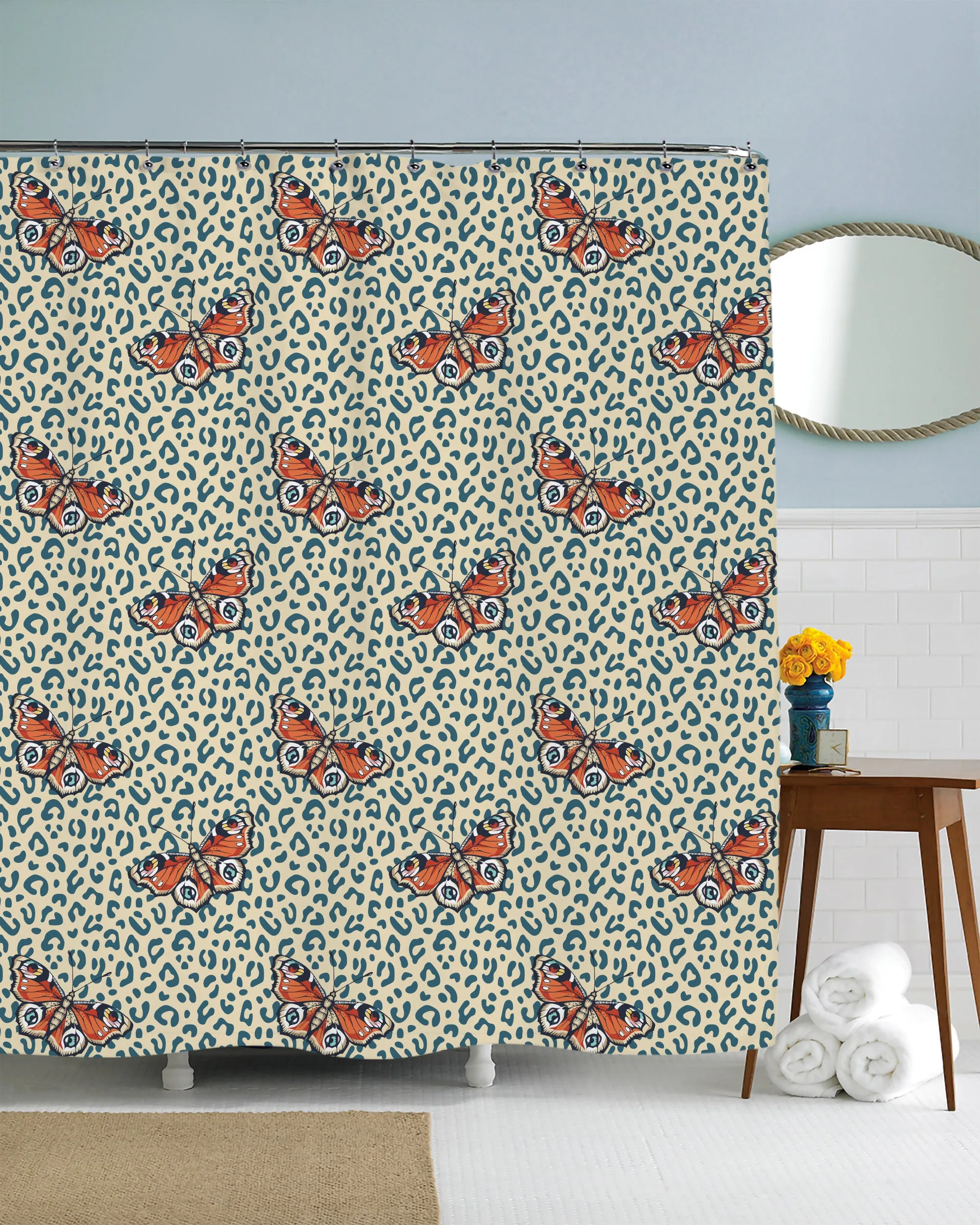 Butterfly Safari Shower Curtain