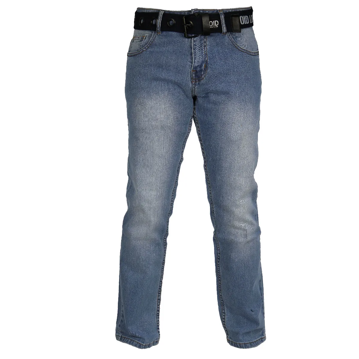 Buy Mens Super Stretch Straight Leg Cotton Jeans with Belt Zip Fly 28-44 VOID LDN - Fast UK Delivery | Insight Clothing