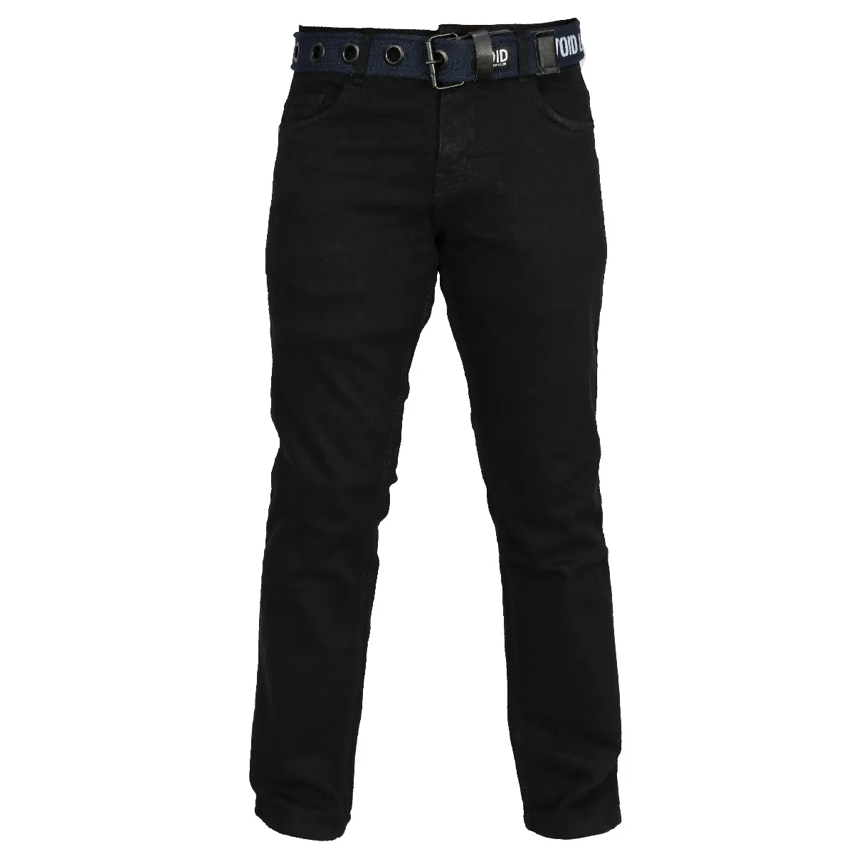 Buy Mens Super Stretch Straight Leg Cotton Jeans with Belt Zip Fly 28-44 VOID LDN - Fast UK Delivery | Insight Clothing