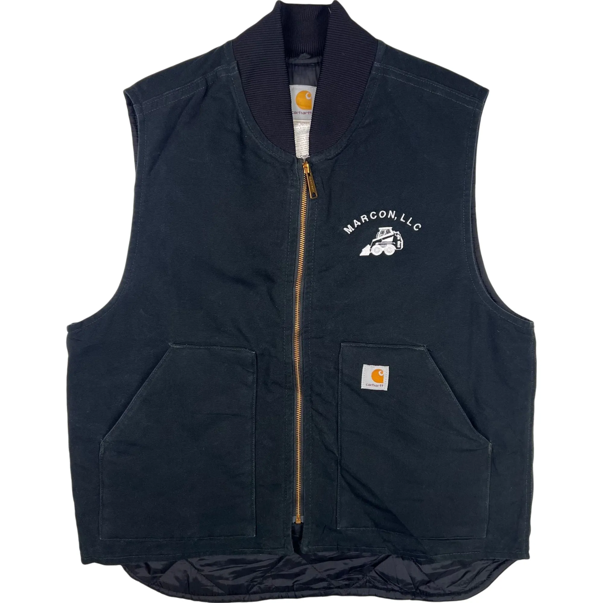 Carhartt Quilted Lined Insulated Duck Vest Black V01 BLK