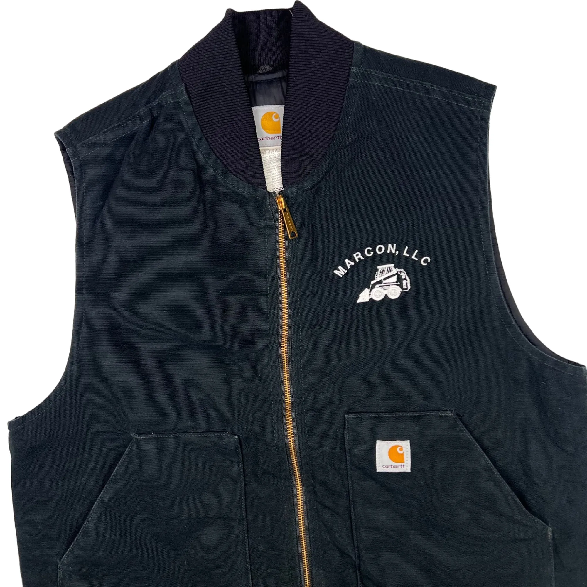 Carhartt Quilted Lined Insulated Duck Vest Black V01 BLK