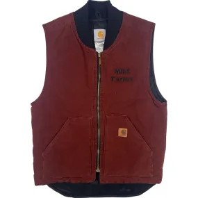 Carhartt Quilted Lined Workwear Vest Red V02 CLY