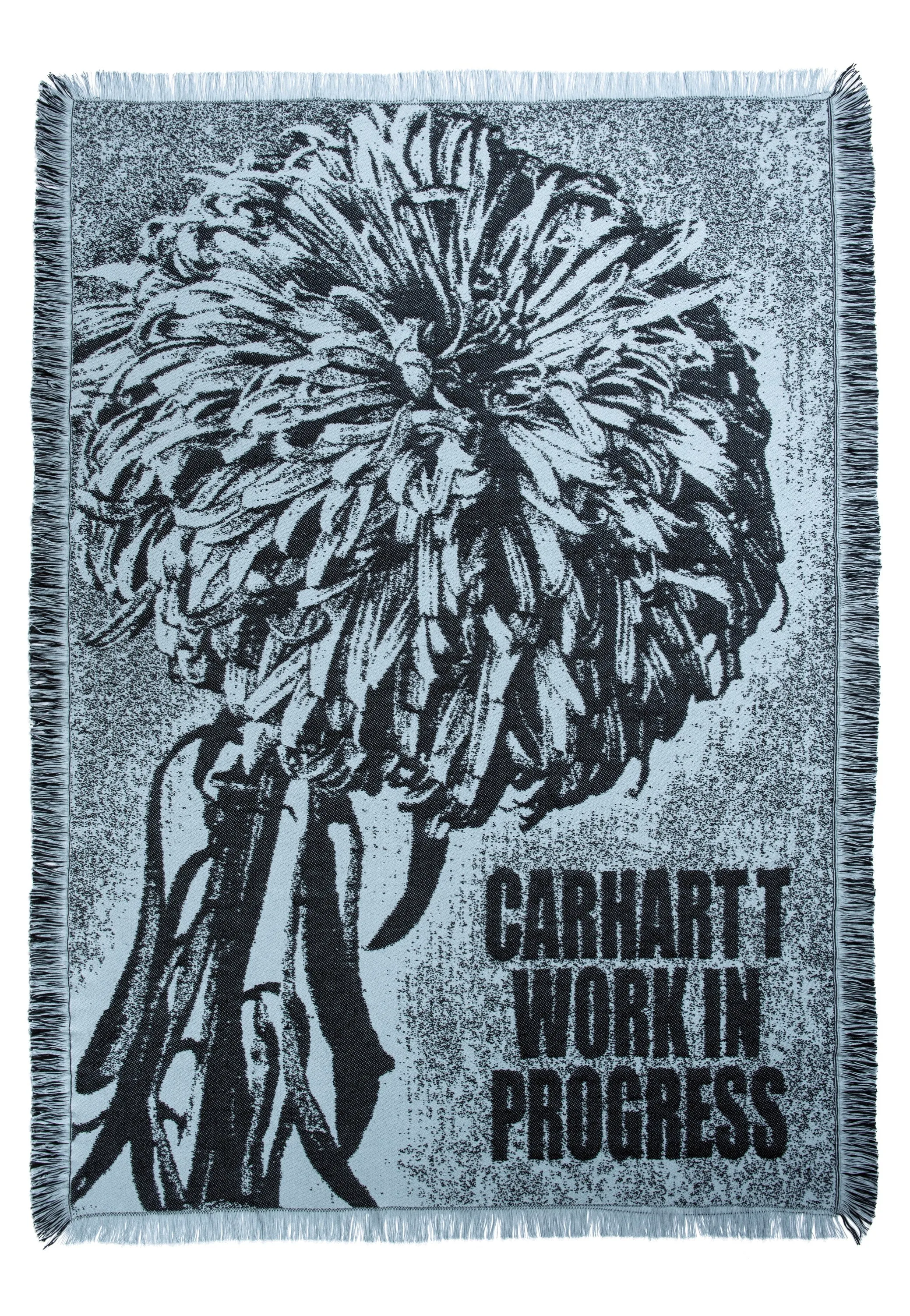 Carhartt WIP - Chrysanthemum Woven Misty Sky/Black - Blanket