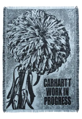 Carhartt WIP - Chrysanthemum Woven Misty Sky/Black - Blanket