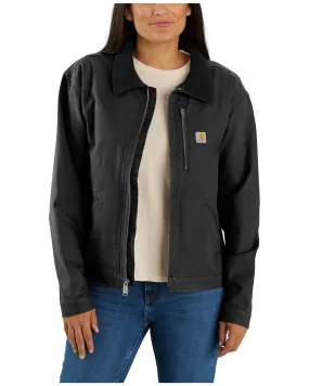 Carhartt Women's Rugged Flex® Loose Fit Canvas Detroit Jacket - Plus