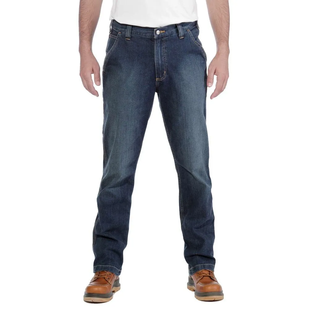 Carhartt Mens Rugged Flex Relaxed Fit Dungaree Denim Jeans