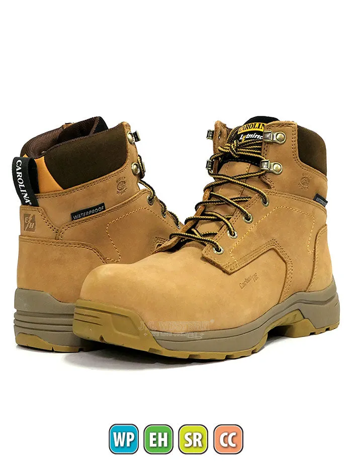 Carolina LT651 Mens Lytning Waterproof Carbon Composite Toe Work Boot Tan