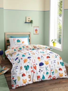 Catherine Lansfield Woodland Alphabet Duvet Cover Set - Multi