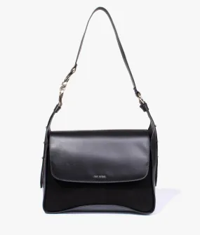 Cheriah chain detail mini shoulder bag in black