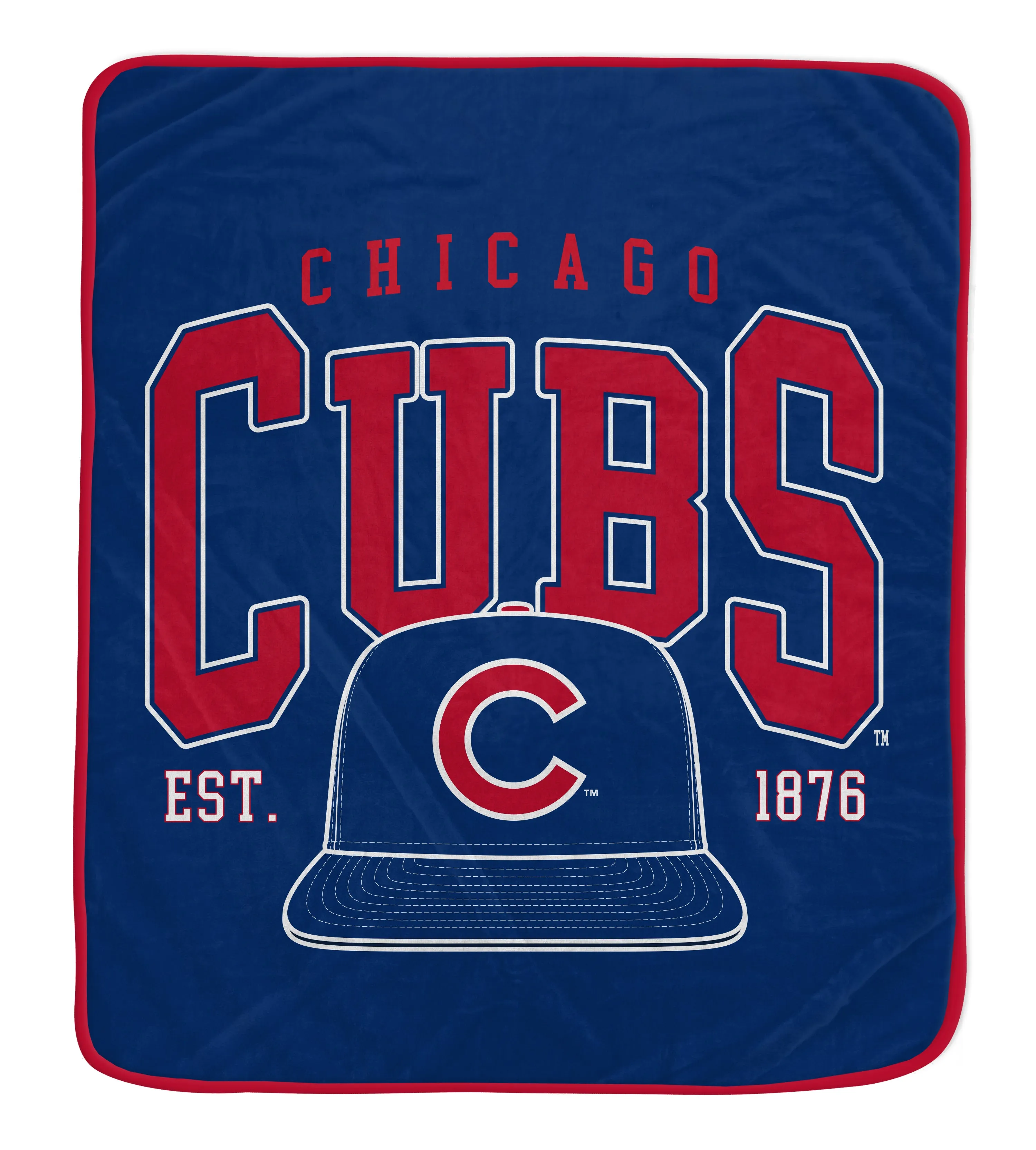 Chicago Cubs 50 x 60 Vintage Arch Block Blanket