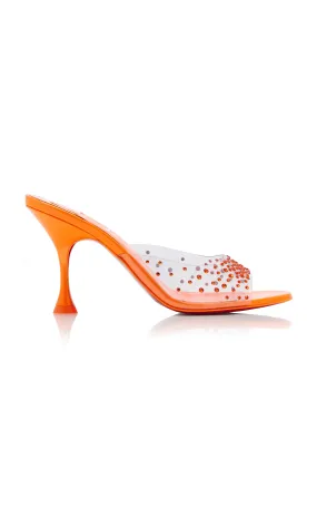 Christian Louboutin Degramule 85mm Crystal-Embellished PVC Mules