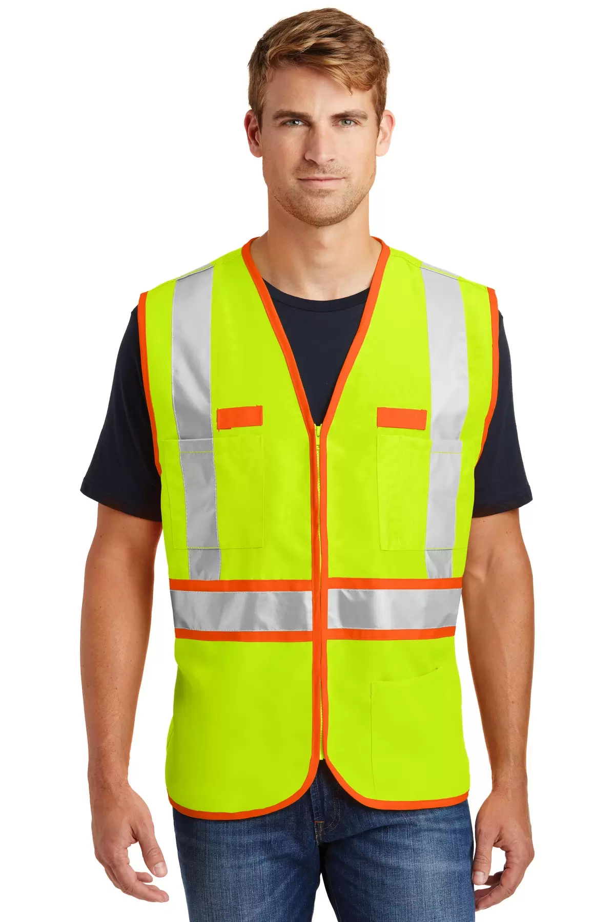 CornerStone ANSI Class 2 Dual Color Safety Vest CSV407 SKU: CSV407