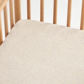 Crate&Barrel Batik Desert Organic Cotton Baby Crib Fitted Sheet by Leanne Ford